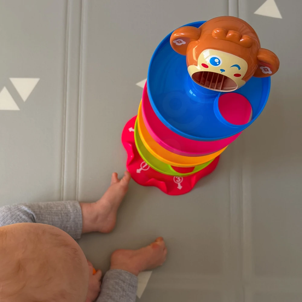 Kūdikių spiralinis kamuoliukų bokštas WOOPIE BABY