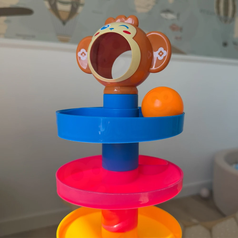 Kūdikių spiralinis kamuoliukų bokštas WOOPIE BABY