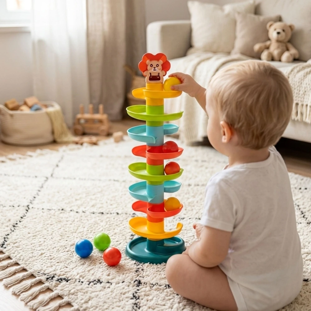 Woopie Baby WOOPIE Kulodromas Spiralė su 6 Kulkų