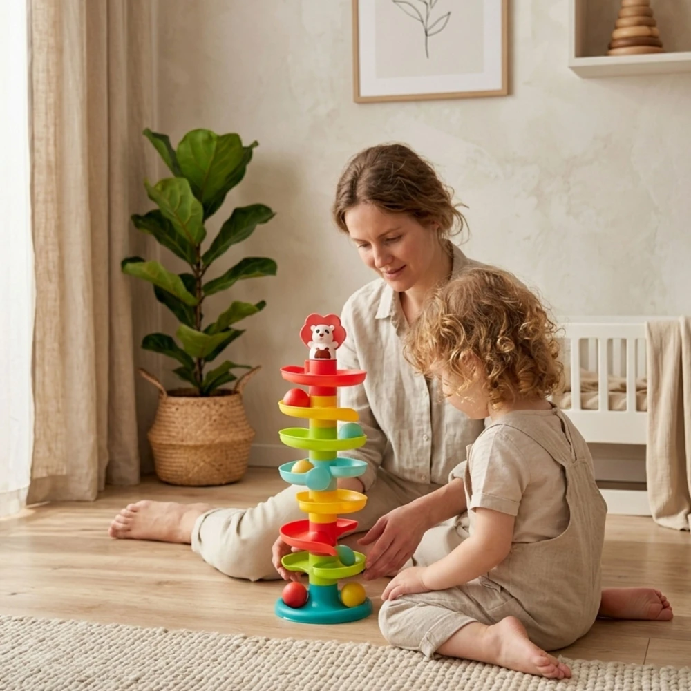 Woopie Baby WOOPIE Kulodromas Spiralė su 6 Kulkų
