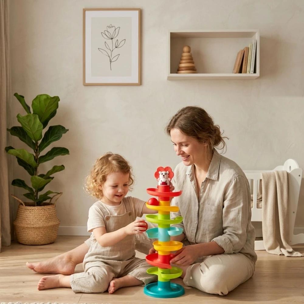 Woopie Baby WOOPIE Kulodromas Spiralė su 6 Kulkų