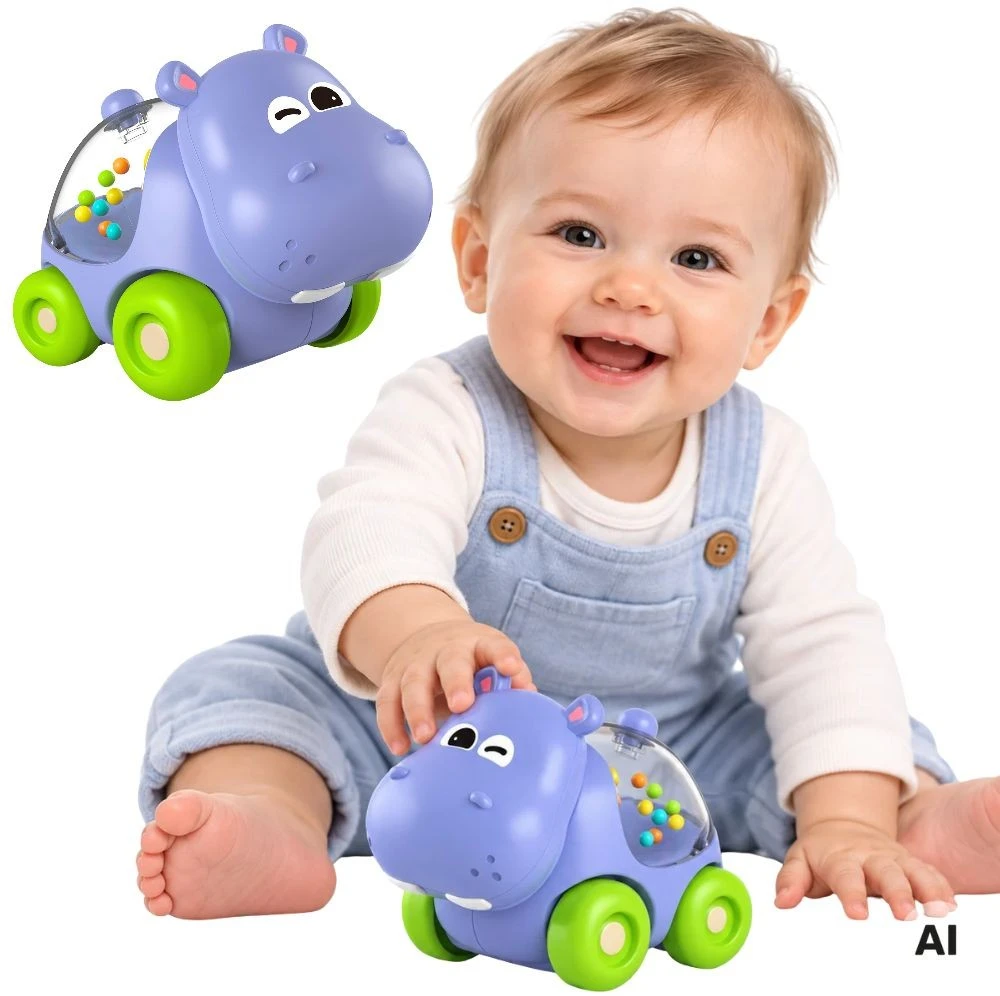 WOOPIE BABY Barškutis automobilis begemotas