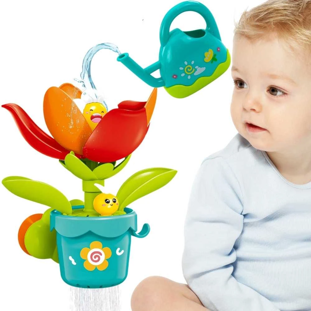 Vandens žaislas WOOPIE BABY žydintis gėlytės vazonėlis su laistytuvu