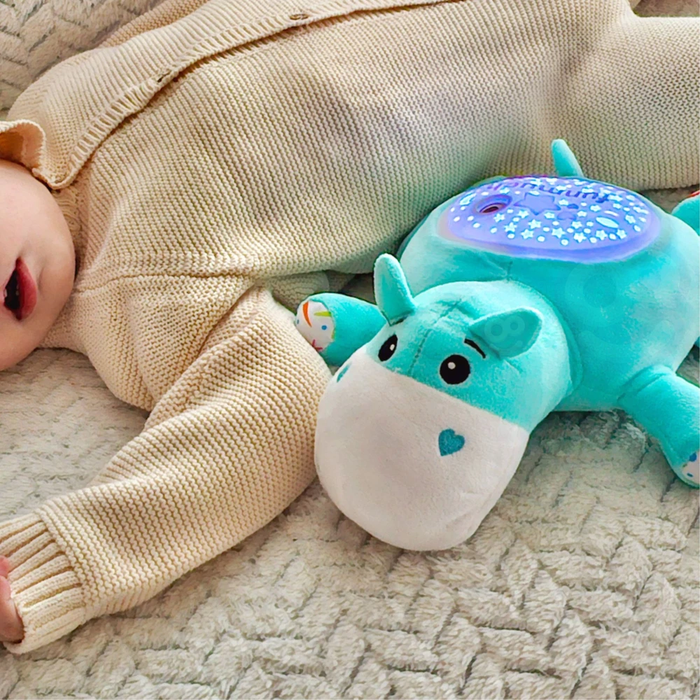 Woopie Baby Woopie Žaislas Hipopotamas 2in1: Miego Pagalbininkas su Projektoriumi