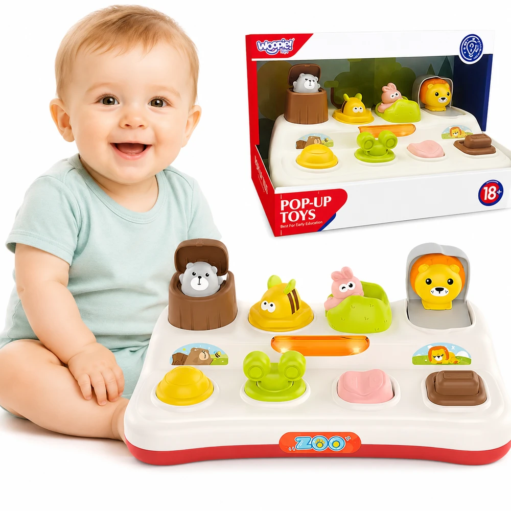 Woopie Baby WOOPIE Edukacinė Žaislas Pop Up Gyvūnai