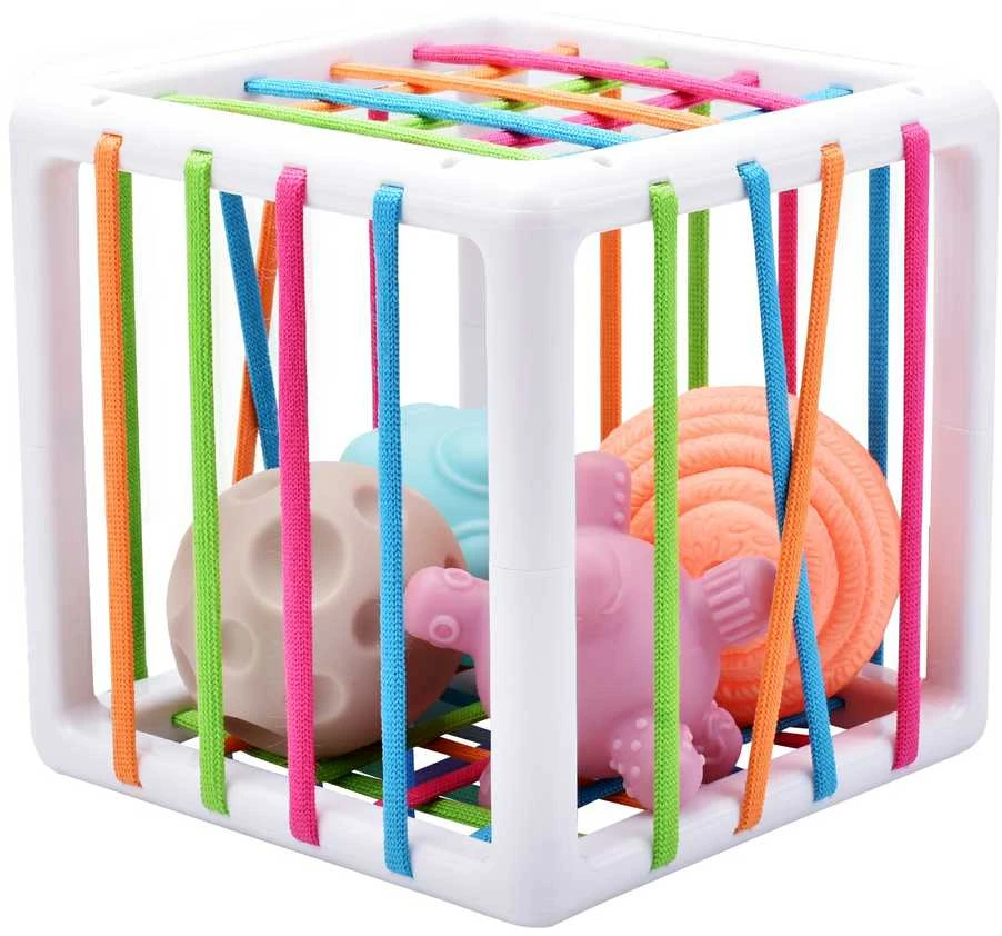 WOOPIE Elastinga Jutiklinė Kubo Sorteris Vaikams 5 el.