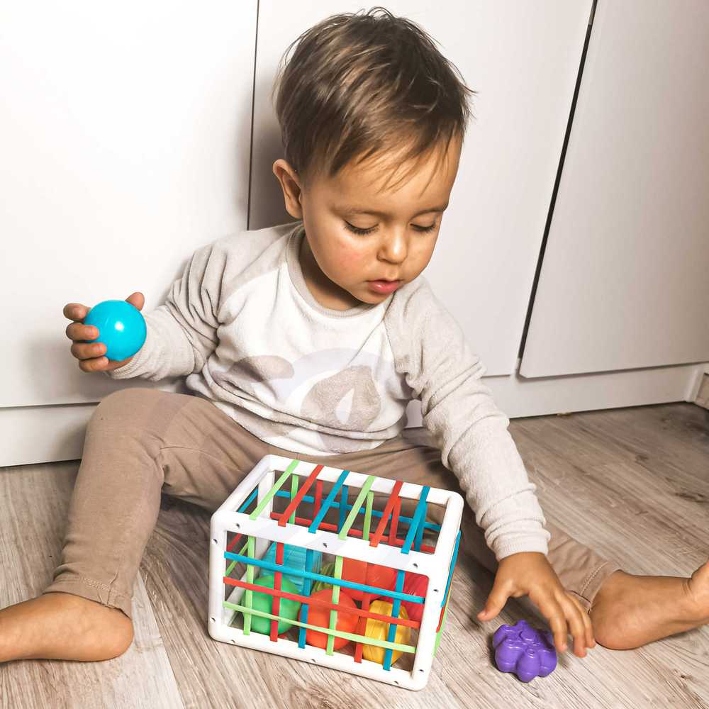 Woopie Baby WOOPIE Edukacinis Kubas Senso 13 Elementų Spalvingi Konstruktoriai