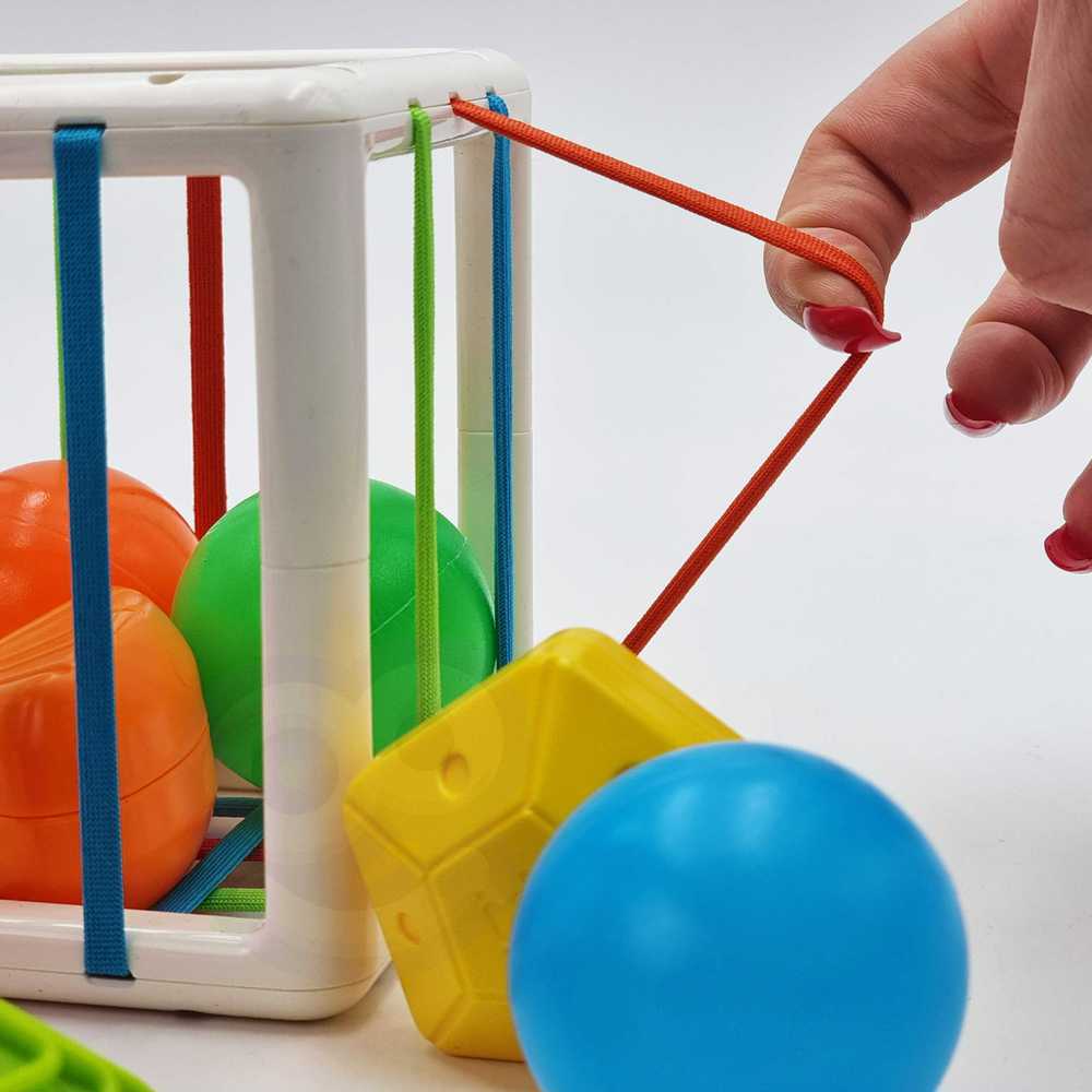 Woopie Baby WOOPIE Edukacinis Kubas Senso 13 Elementų Spalvingi Konstruktoriai