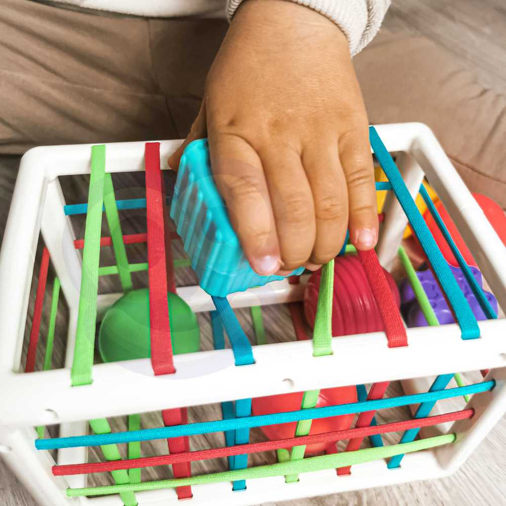 Woopie Baby WOOPIE Edukacinis Kubas Senso 13 Elementų Spalvingi Konstruktoriai