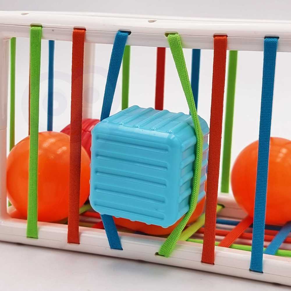 Woopie Baby WOOPIE Edukacinis Kubas Senso 13 Elementų Spalvingi Konstruktoriai