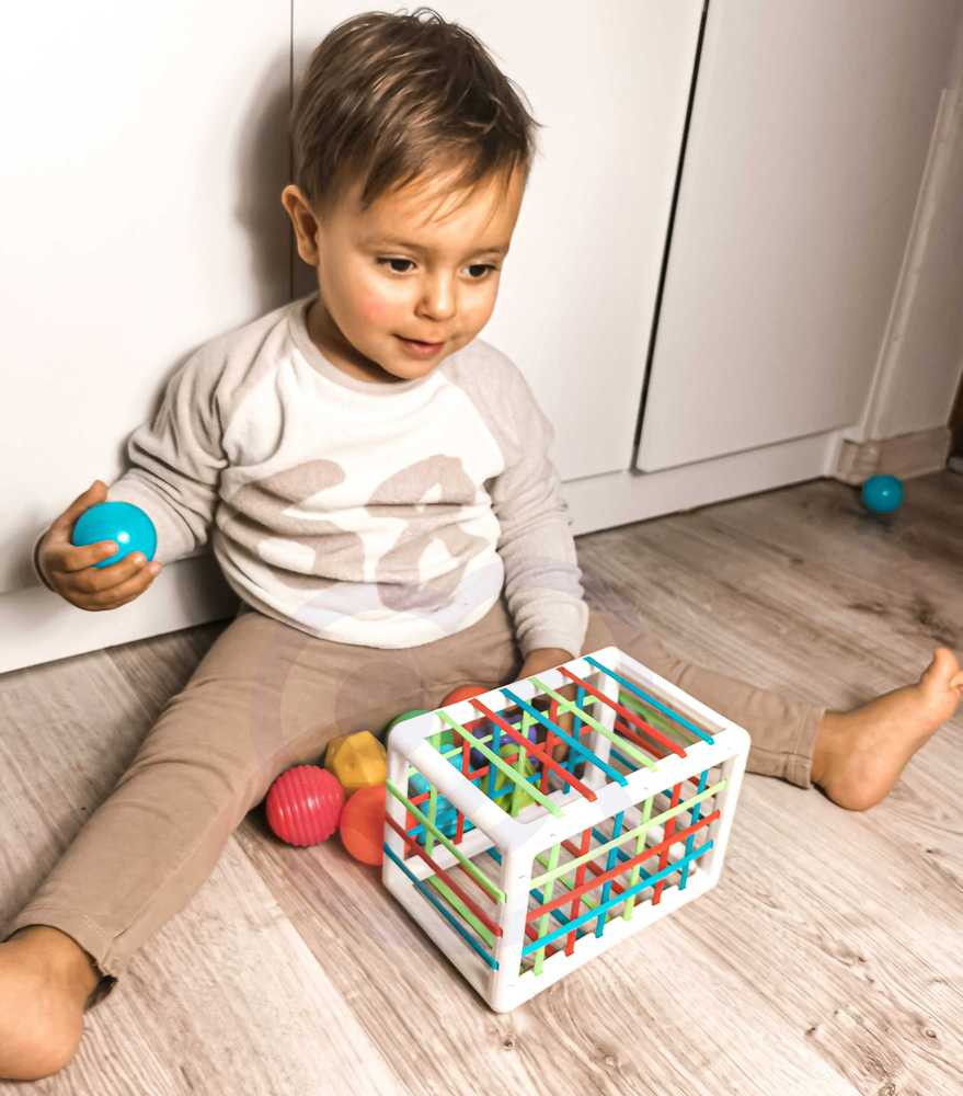 Woopie Baby WOOPIE Edukacinis Kubas Senso 13 Elementų Spalvingi Konstruktoriai