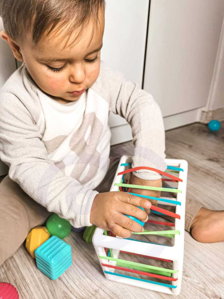 Woopie Baby WOOPIE Edukacinis Kubas Senso 13 Elementų Spalvingi Konstruktoriai