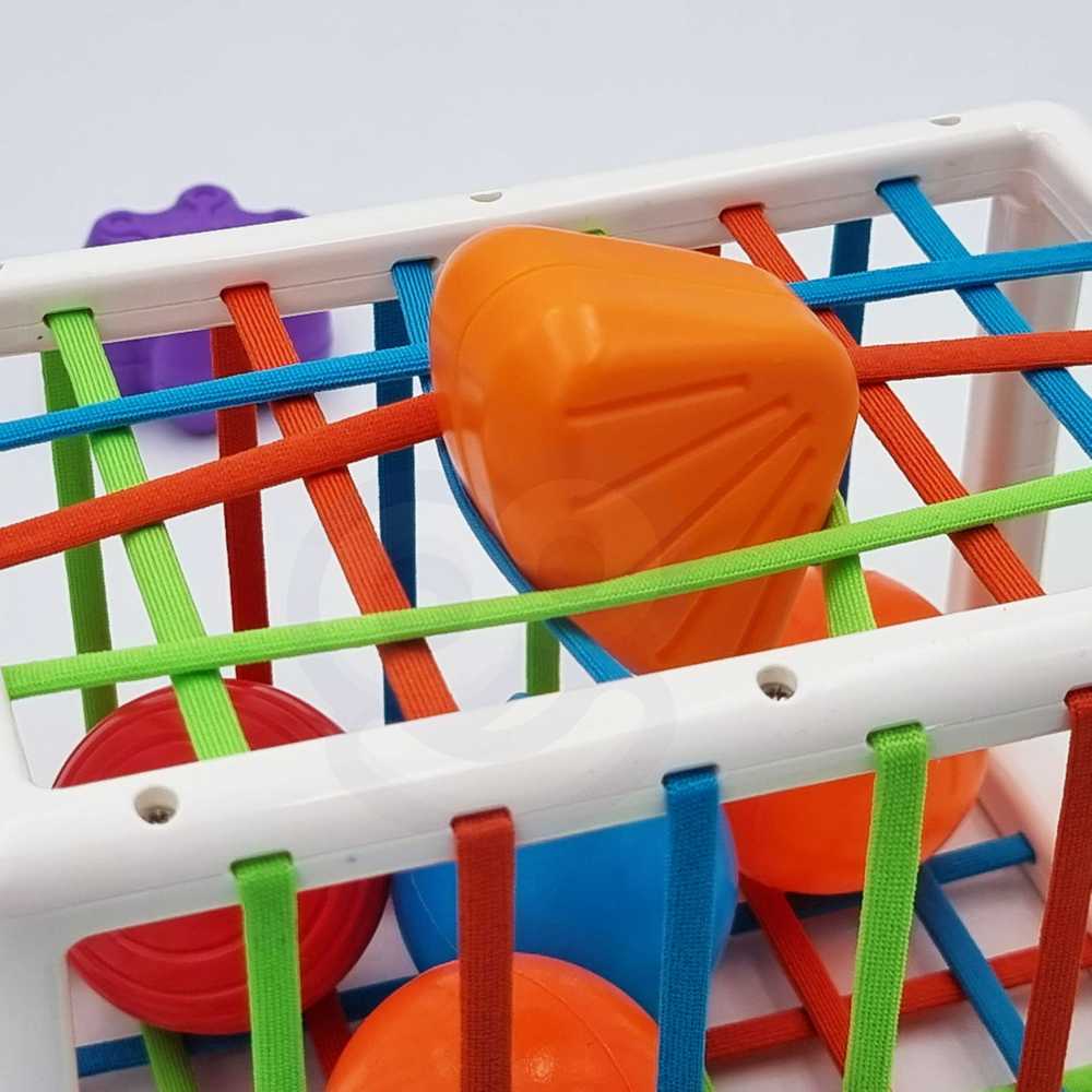 Woopie Baby WOOPIE Edukacinis Kubas Senso 13 Elementų Spalvingi Konstruktoriai