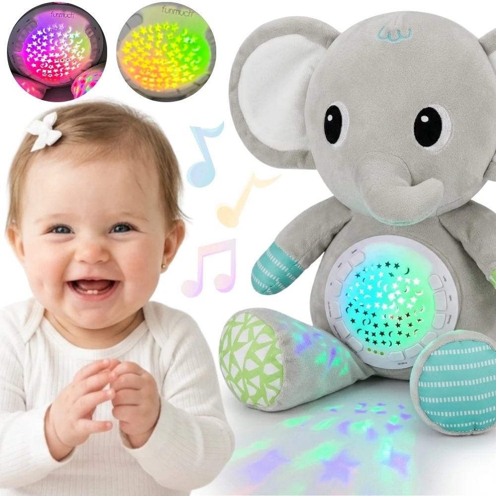 Miego draugas drambliukas su projektoriumi ir lopšinėmis WOOPIE BABY