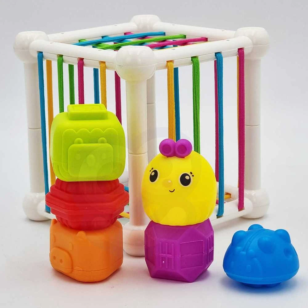 Woopie Baby WOOPIE 44312 Lankstus sensorinių kubų rūšiavimo įrenginys 7 vnt.