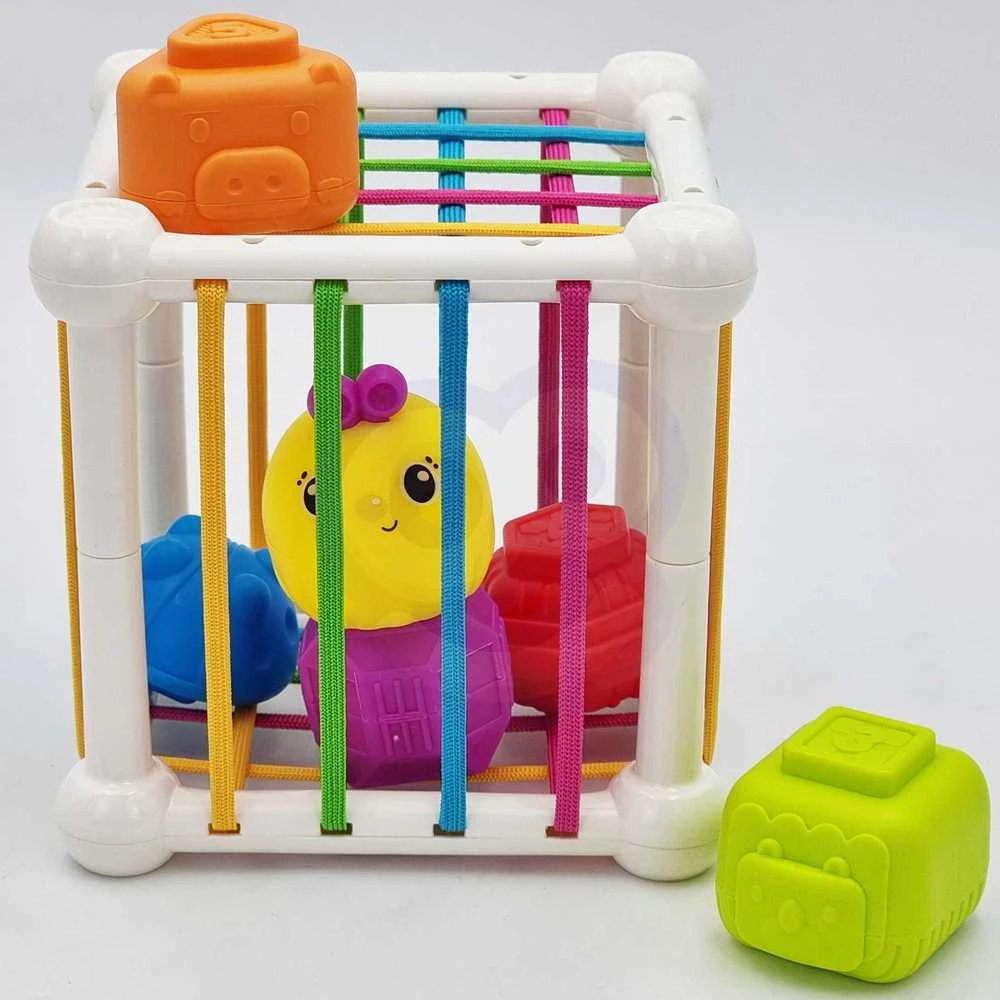 Woopie Baby WOOPIE 44312 Lankstus sensorinių kubų rūšiavimo įrenginys 7 vnt.