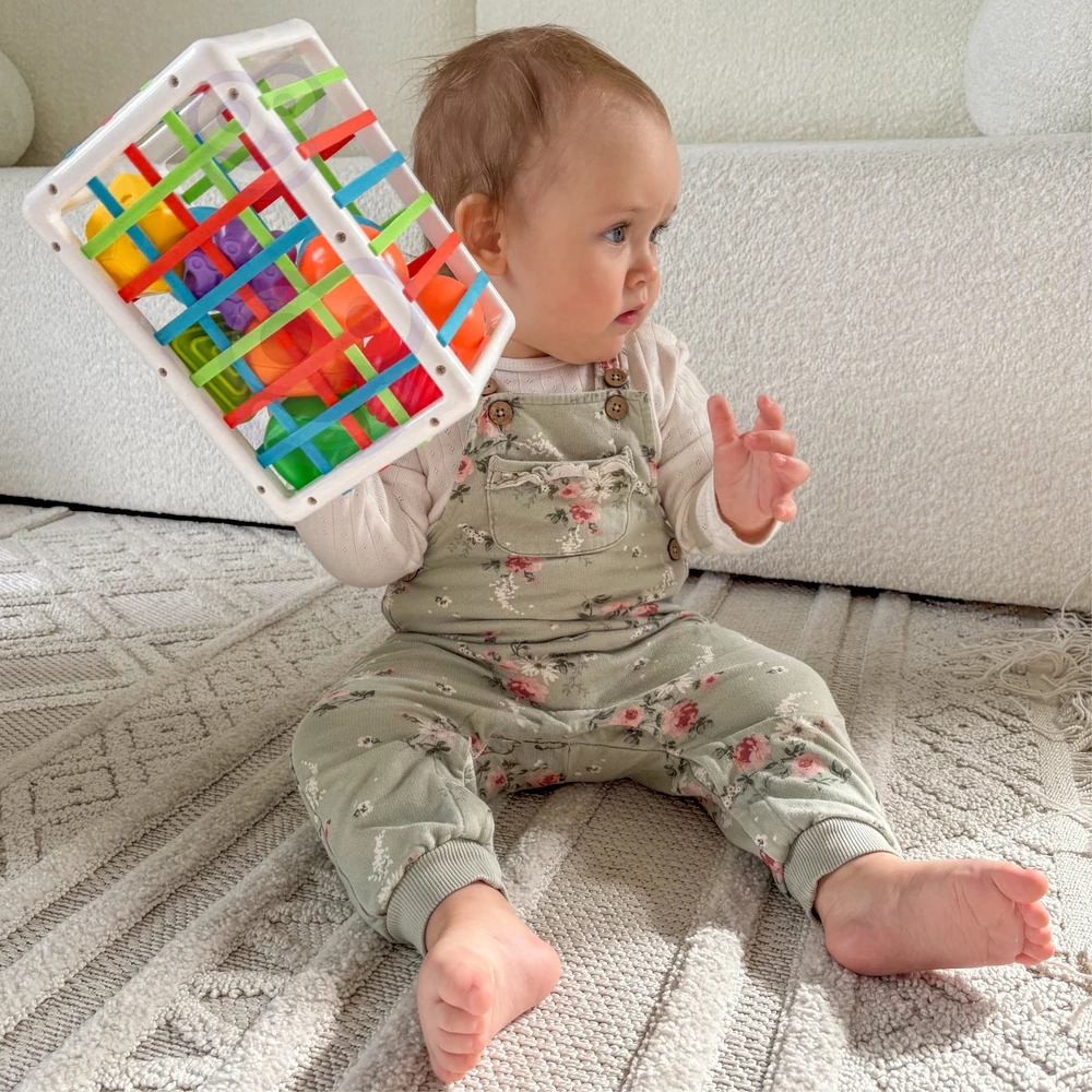 Woopie Baby WOOPIE Edukacinis Kubas Senso 13 Elementų Spalvingi Konstruktoriai