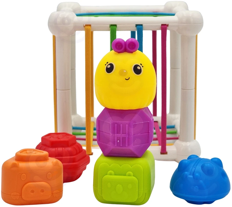 Woopie Baby WOOPIE 44312 Lankstus sensorinių kubų rūšiavimo įrenginys 7 vnt.