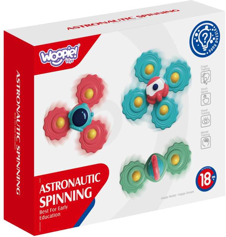 WOOPIE Vaikiškas žaislas Gryzak Spinner 3 vnt.
