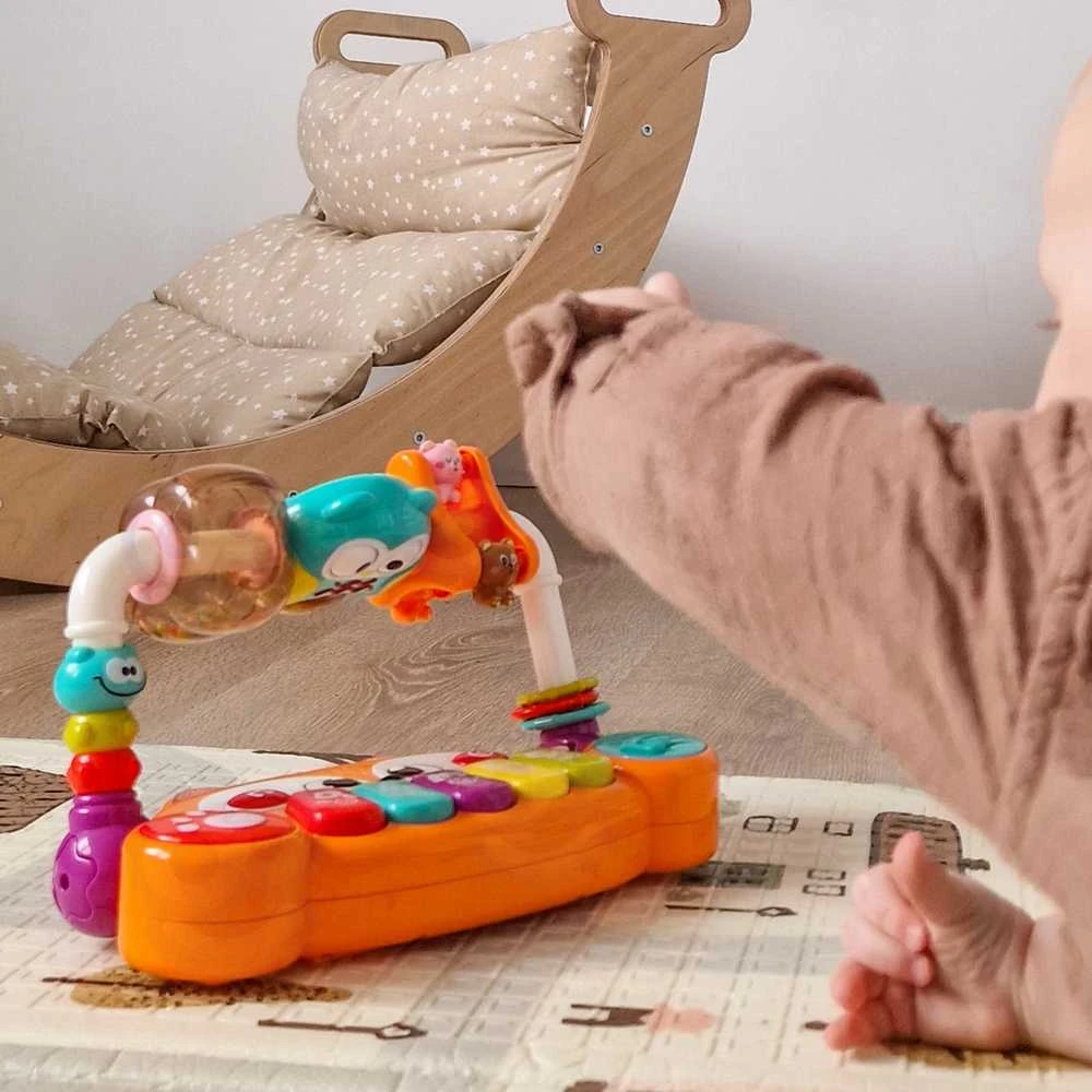Interaktyvus edukacinis pianinas WOOPIE BABY lapiukas su LED šviesomis
