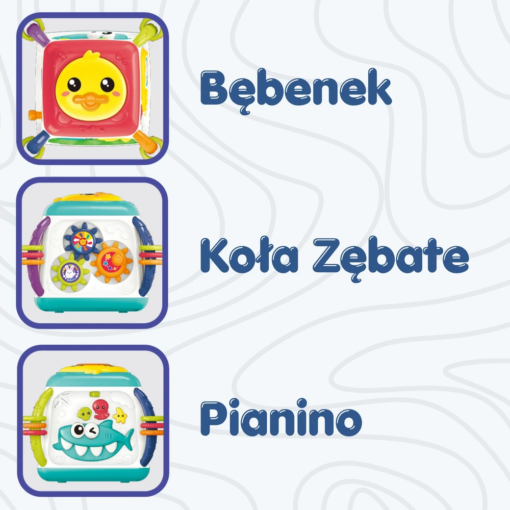 WOOPIE BABY interaktyvus daugiafunkcis edukacinis kubas 18 mėn.+