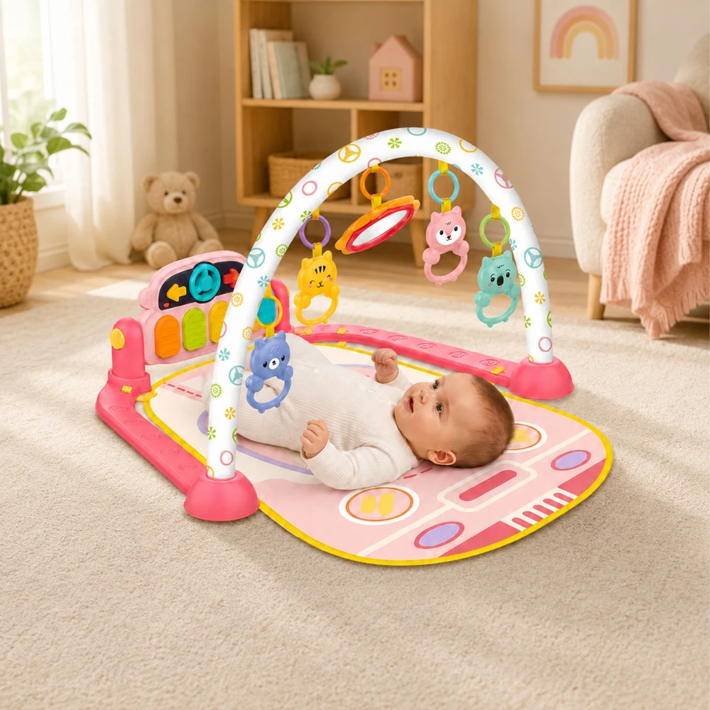 WOOPIE BABY interaktyvus pianino žaidimų kilimėlis kūdikiams 3 in 1