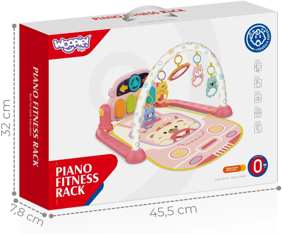 WOOPIE BABY interaktyvus pianino žaidimų kilimėlis kūdikiams 3 in 1