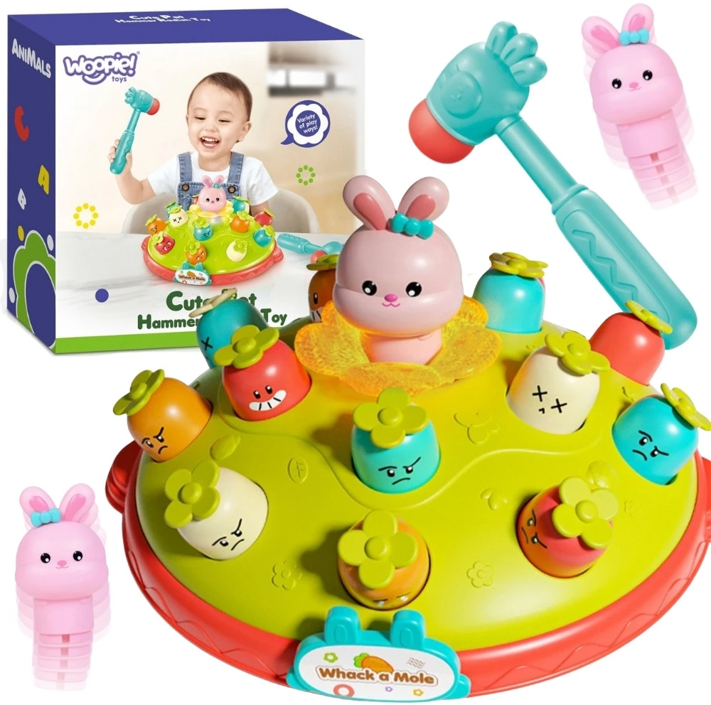Interaktyvus refleksų žaidimas Įkalk morką WOOPIE BABY