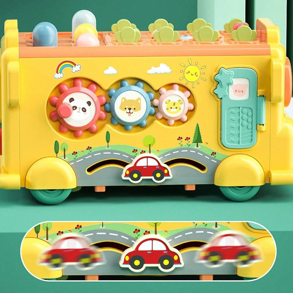 Woopie Baby WOOPIE Interaktyvus Edukacinis Autobusėlis 6w1 Młoteczek Cymbałki +18m