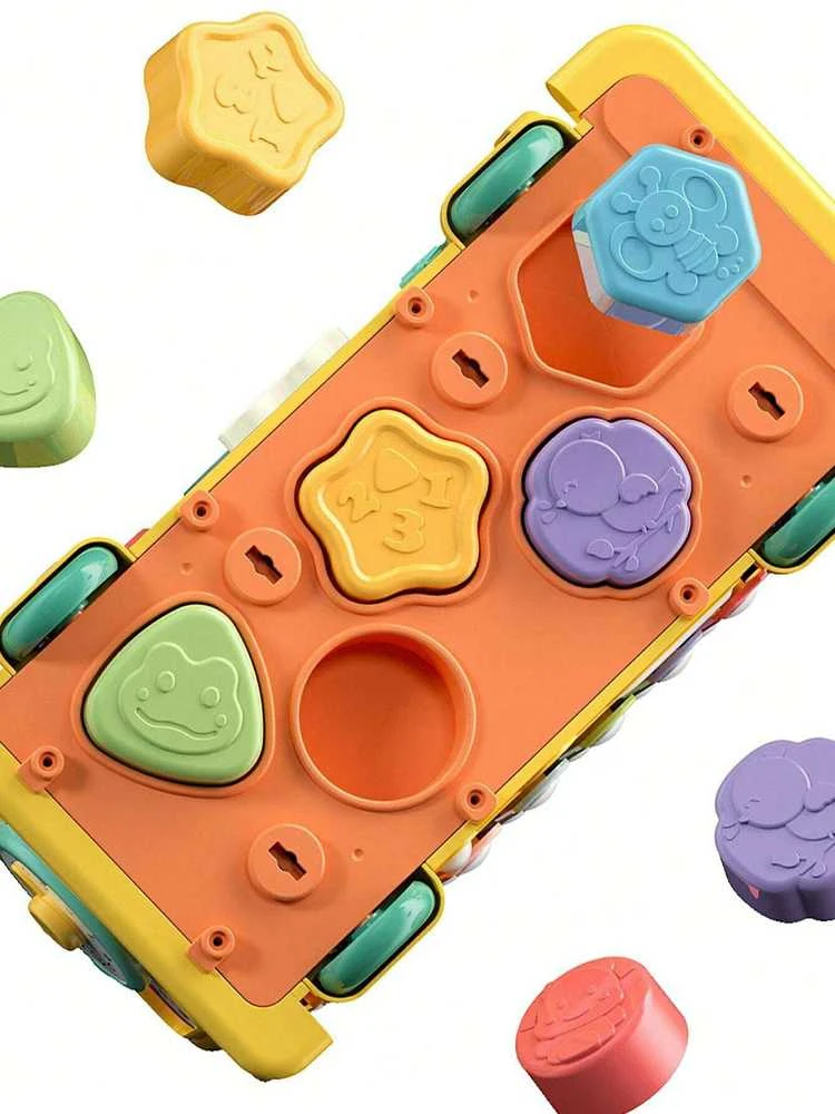 Woopie Baby WOOPIE Interaktyvus Edukacinis Autobusėlis 6w1 Młoteczek Cymbałki +18m