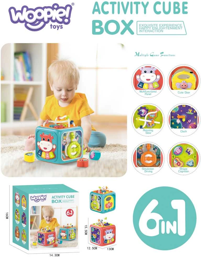 Woopie Baby WOOPIE 51565 Montessori edukacinis sensorinis kubas