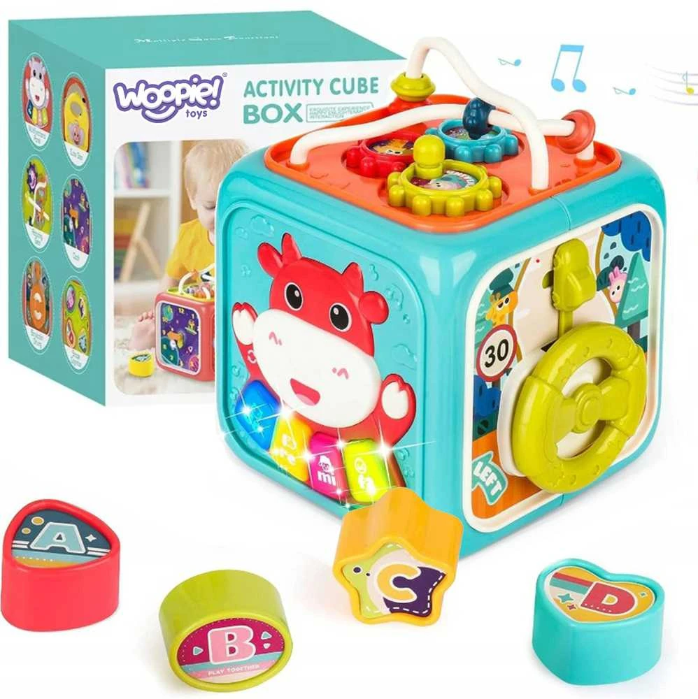 Woopie Baby WOOPIE 51565 Montessori edukacinis sensorinis kubas