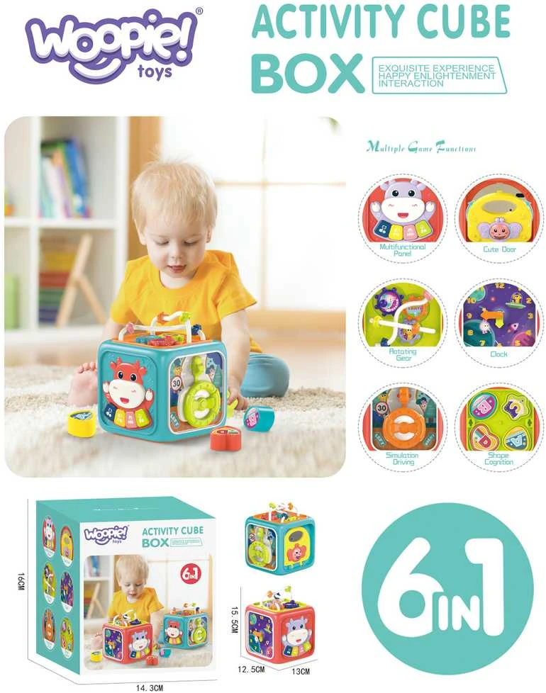 Woopie Baby WOOPIE 51565 Montessori edukacinis sensorinis kubas