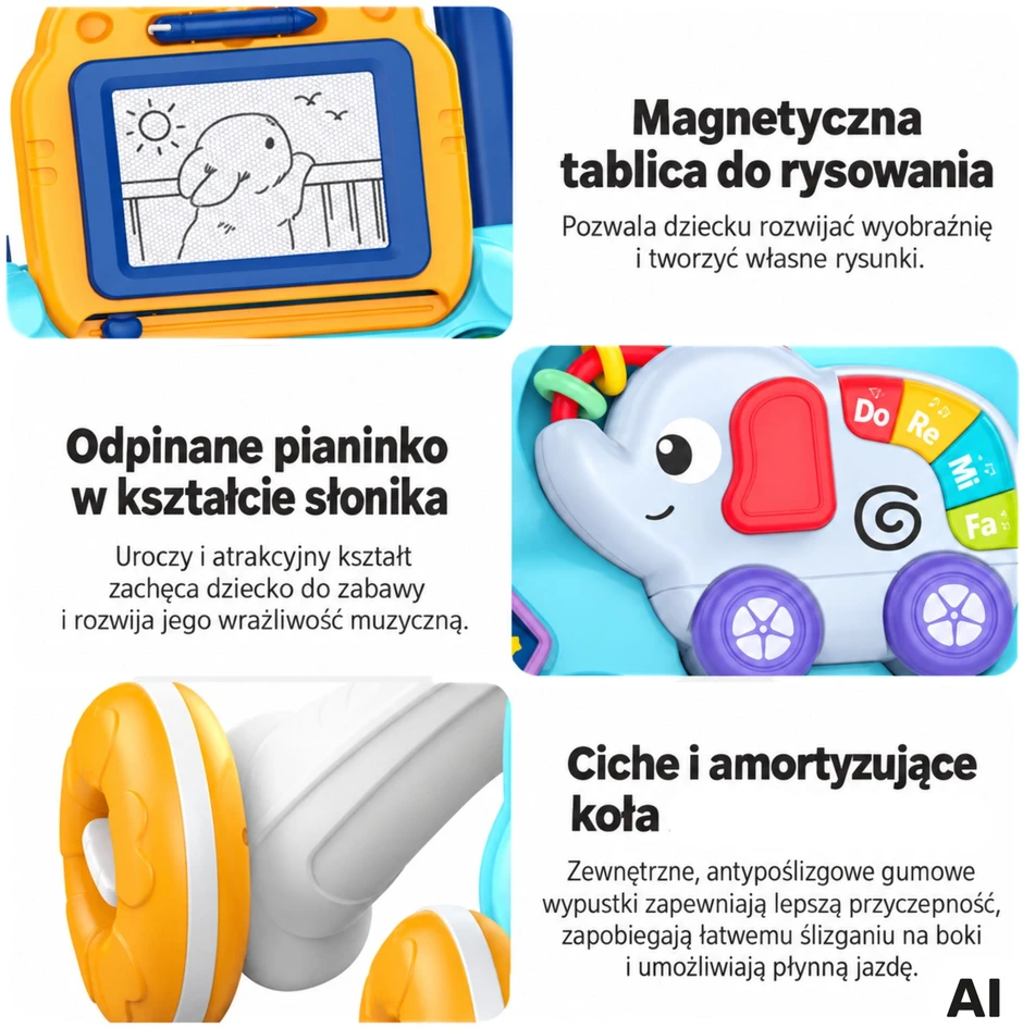 WOOPIE BABY Interactive Musical Walker + Scrapbook