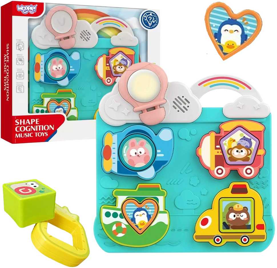 Woopie Baby WOOPIE Interaktyvi Dėlionė Transporto priemonės ir Gyvūnai Mėlyna