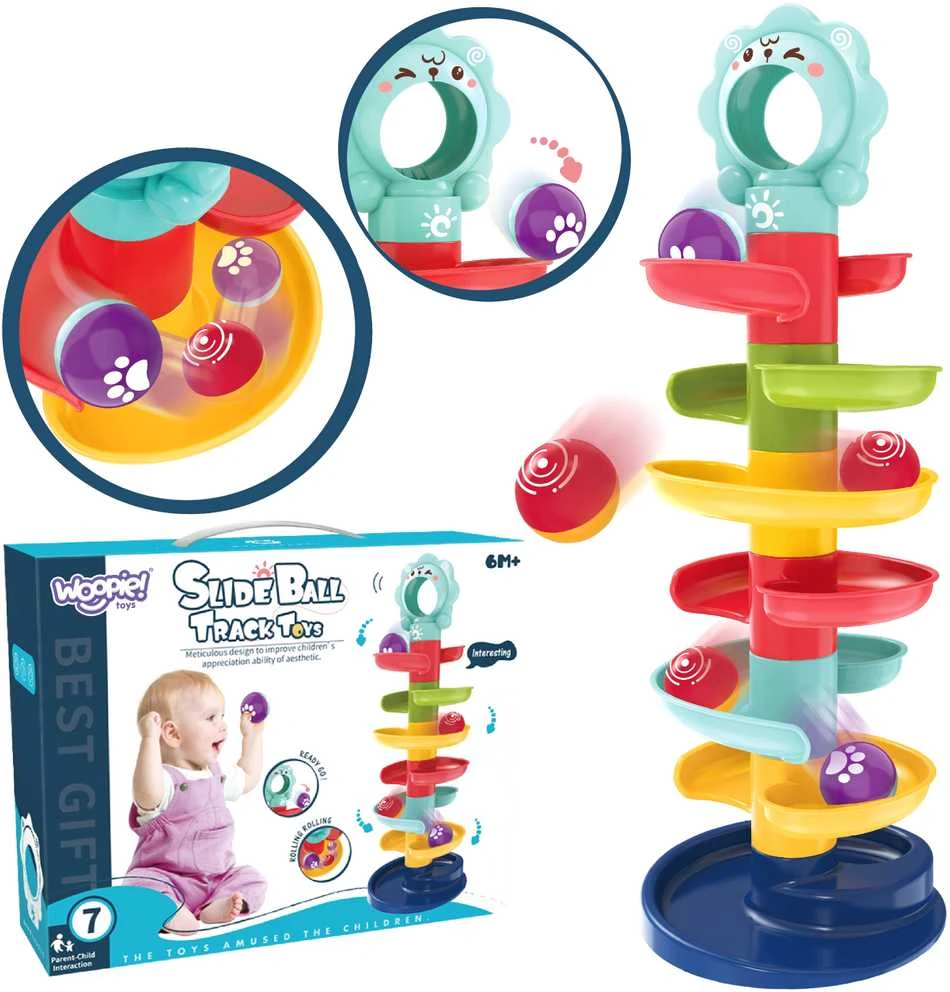 WOOPIE BABY Ball Track Spiral Set + 2 Balls