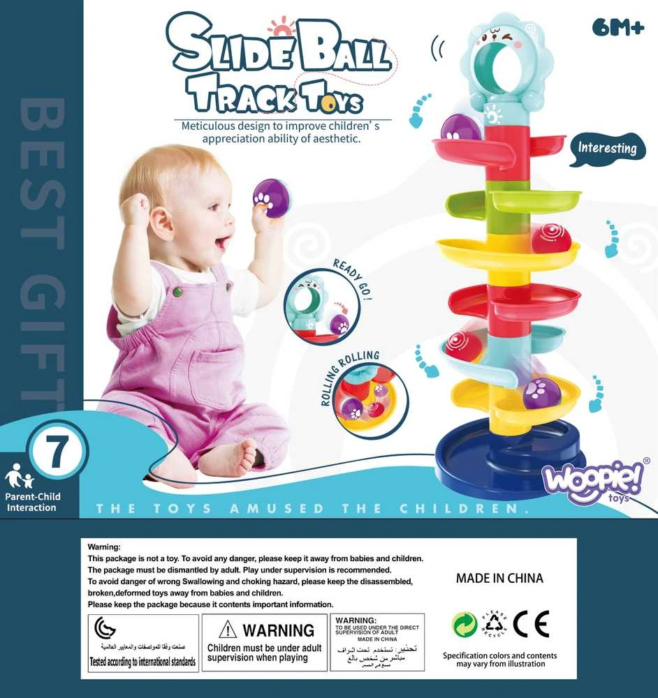 WOOPIE BABY Ball Track Spiral Set + 2 Balls