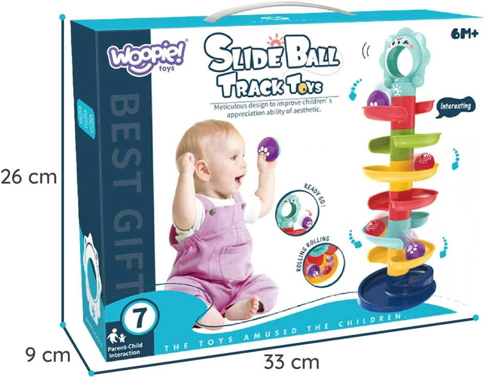 WOOPIE BABY Ball Track Spiral Set + 2 Balls