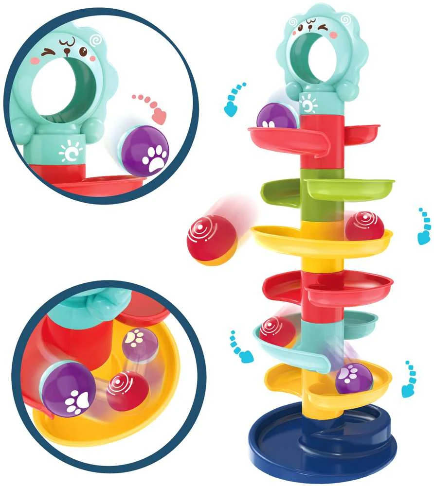 WOOPIE BABY Ball Track Spiral Set + 2 Balls