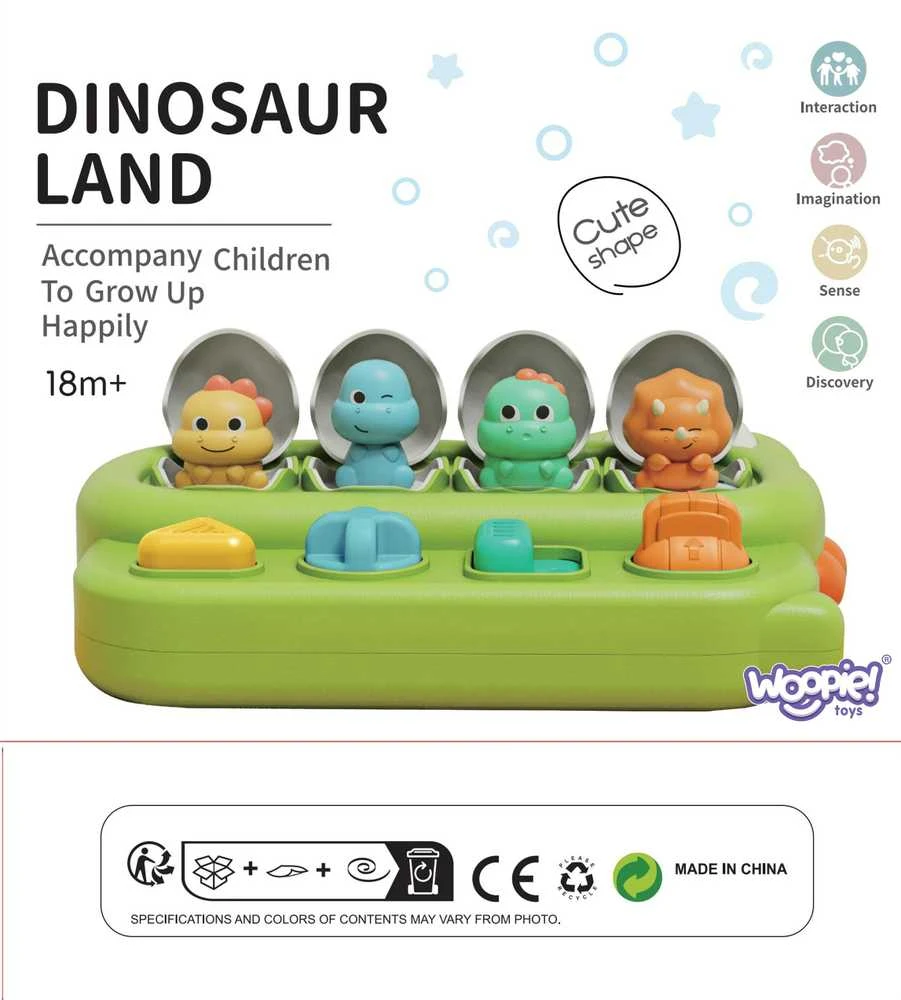 Woopie Edukacinis žaislas iššokantys dinozaurai POP-UP
