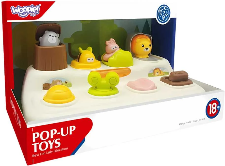 Woopie Baby WOOPIE Edukacinė Žaislas Pop Up Gyvūnai