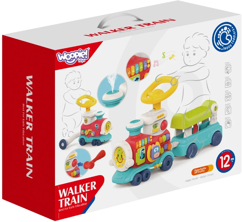 WOOPIE BABY traukinukas stumdukas važiuojantis 2 in 1
