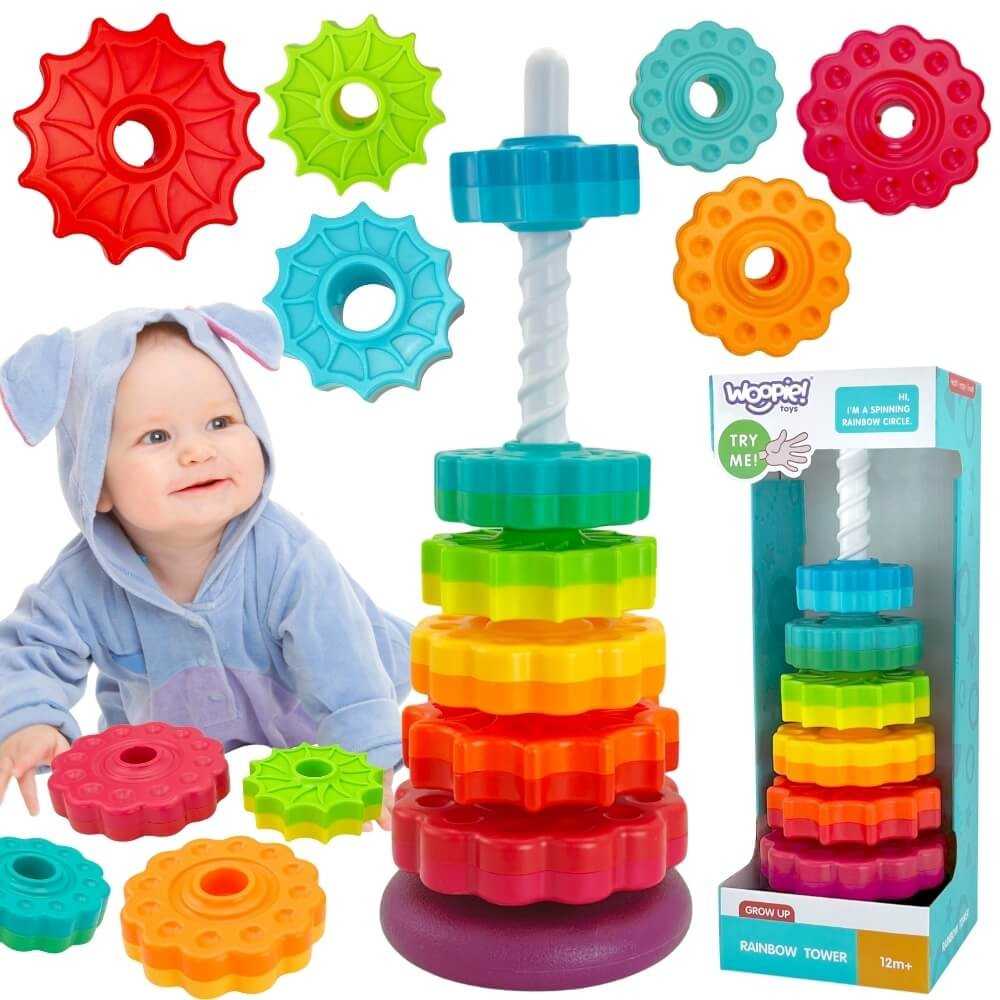 WOOPIE BABY edukacinė piramidė bokštas