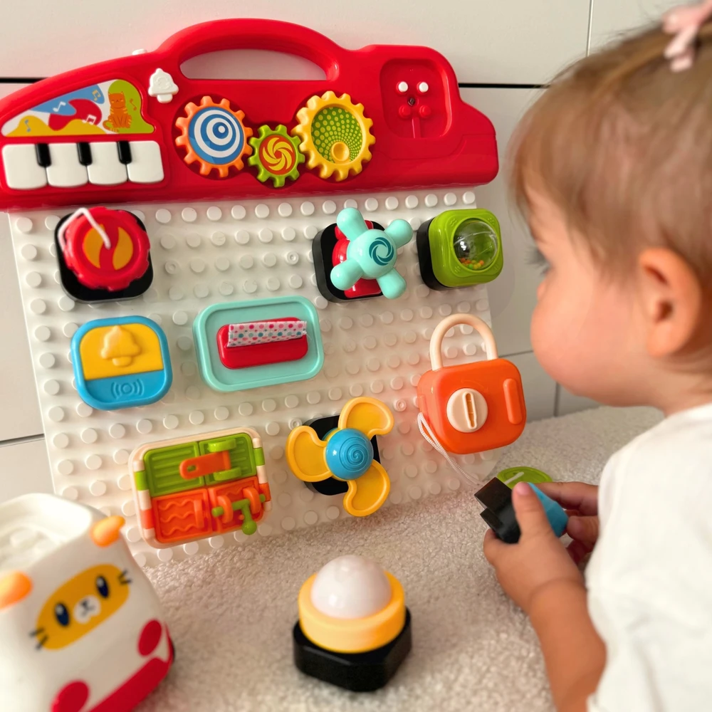 „Woopie Baby“ spalvingos veiklos skydelio manipuliavimo lenta