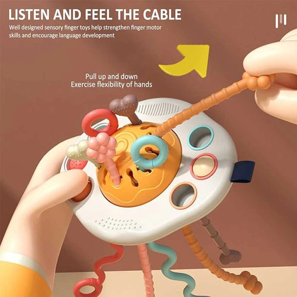 WOOPIE BABY Montessori Sensory Toy Teether Rattle Multifunctional UFO