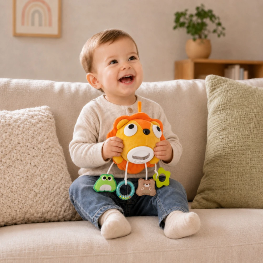 Woopie Baby Minkštas interaktyvus pliušinis liūtas WOOPIE
