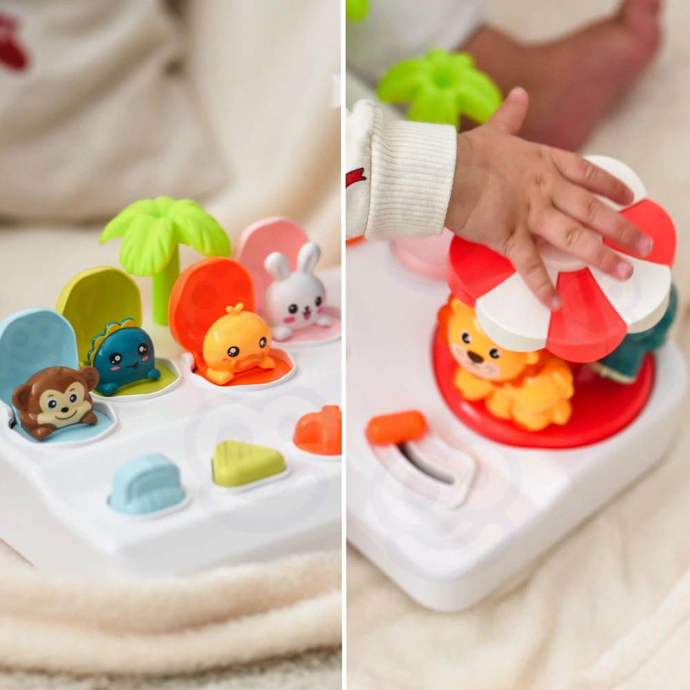 Woopie Baby Vaikiškas interaktyvus žaislas WOOPIE Pop-Up karuselė