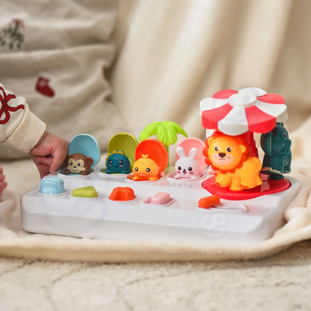 Woopie Baby Vaikiškas interaktyvus žaislas WOOPIE Pop-Up karuselė