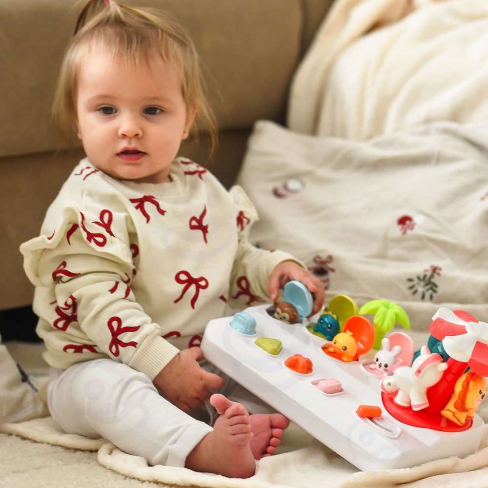 Woopie Baby Vaikiškas interaktyvus žaislas WOOPIE Pop-Up karuselė
