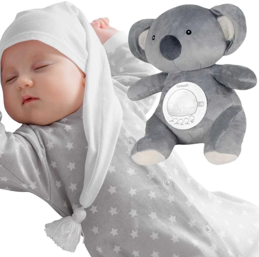 Miego draugas meškinas su projektoriumi ir lopšinėmis WOOPIE BABY